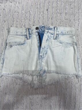 Abercrombie Kids Girls Acid Wash Denim Cutoff Shorts Size 14